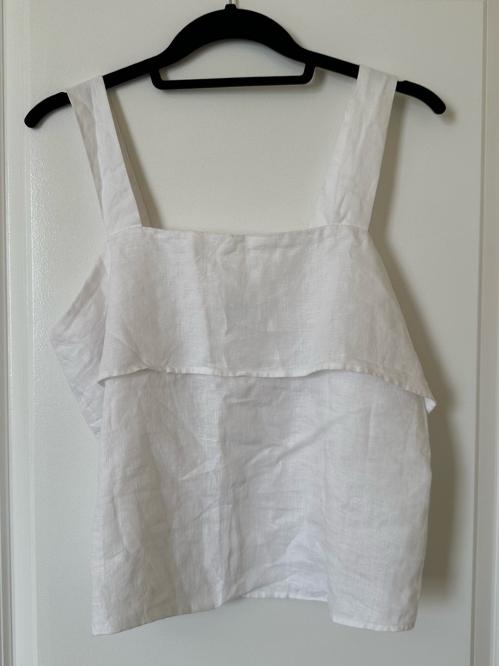 Quince White Linen Tank Top - Women